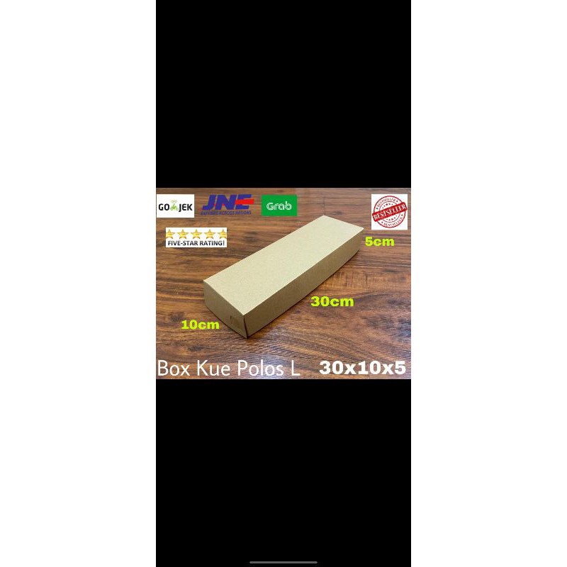

Box KuE polos L COKLATBahan Kraft 30x10x5Harga 1.500/pcs MIN20PCS