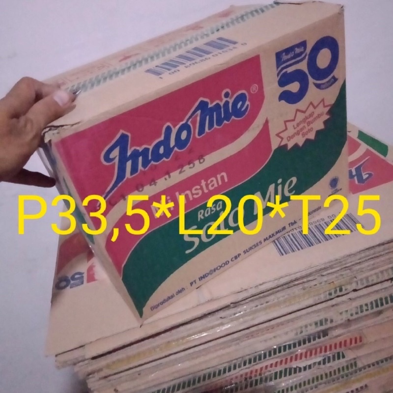

Dus Indomie bekas P33,5*L20*T25