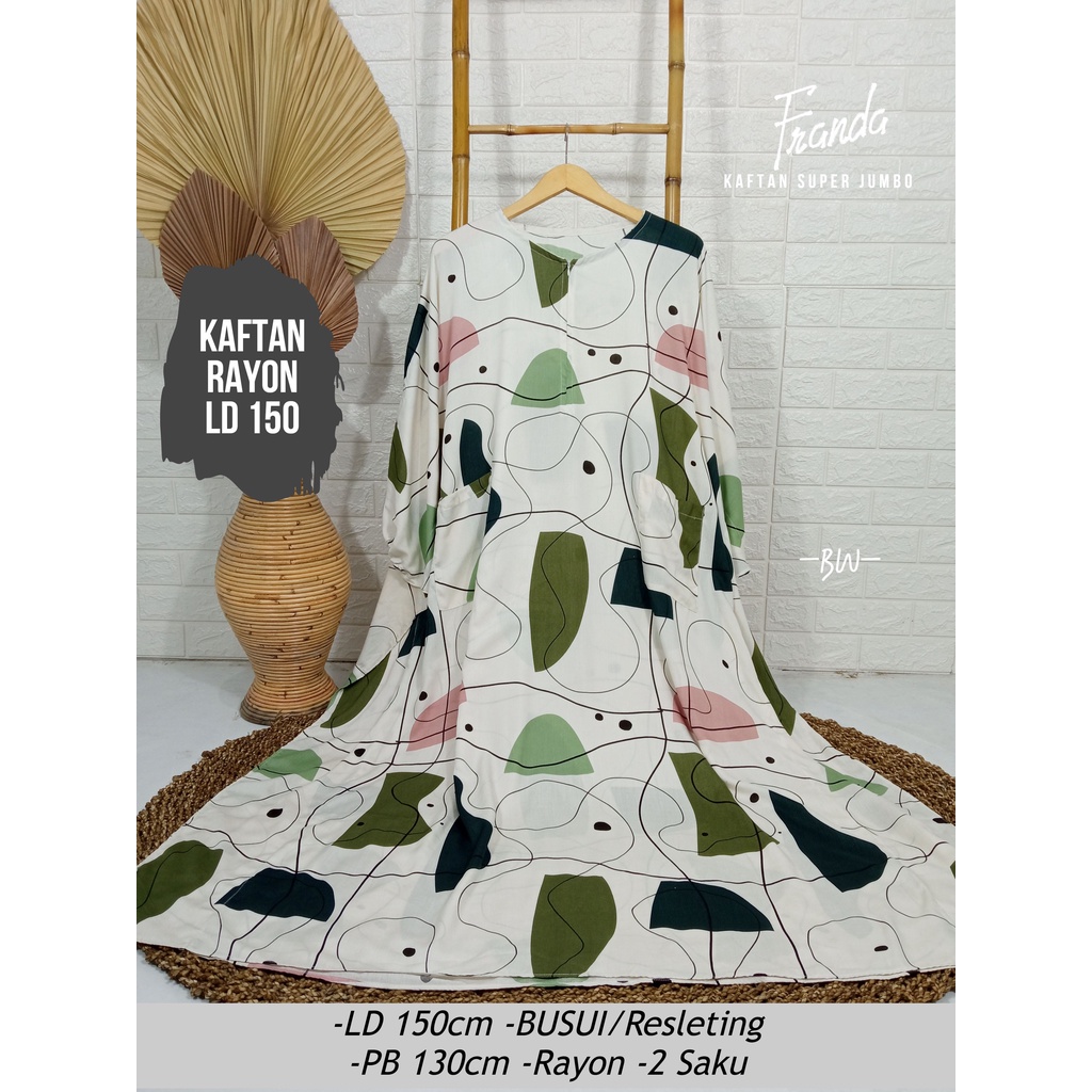 LD 140cm (40 Motif) Daster SUPER JUMBO dan Daster Kaftan LD 150cm Ruffle (Part 1) Daster Rempel JUMBO Daster Viral-4