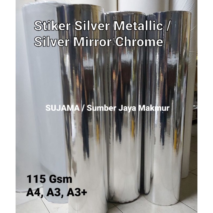 

Stiker Silver Metallic A4 A3 A3+