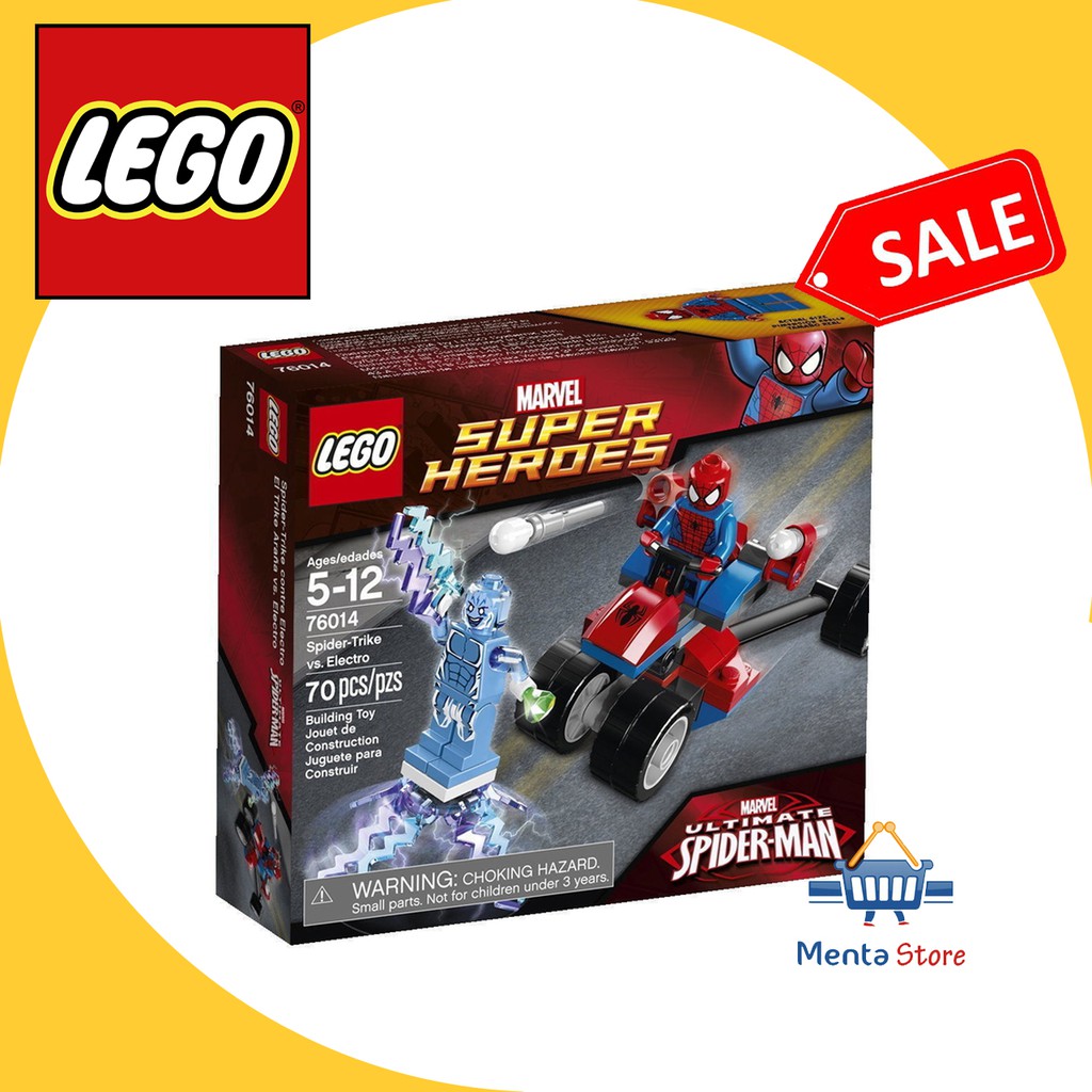 LEGO 76014 Super Heroes Spider-Trike vs. Electro Spiderman Marvel Toys