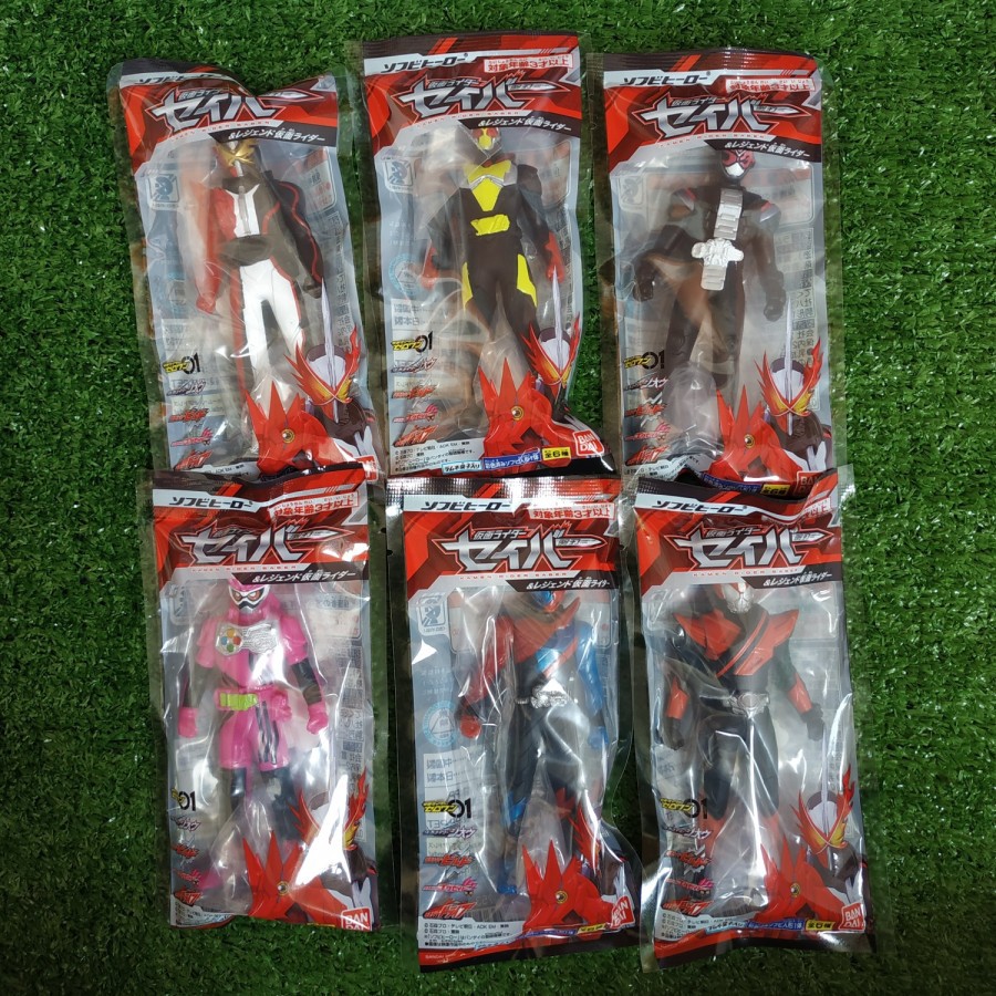 SOFUBI MINI RHS RIDER HERO SERIES KAMEN RIDER SABER ZERO-ONE ZI-O BUILD EX-AID DRIVE KUUGA