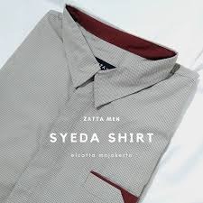 ZattaMen Kemeja Pria By Elzatta Syeda Shirt Khaky