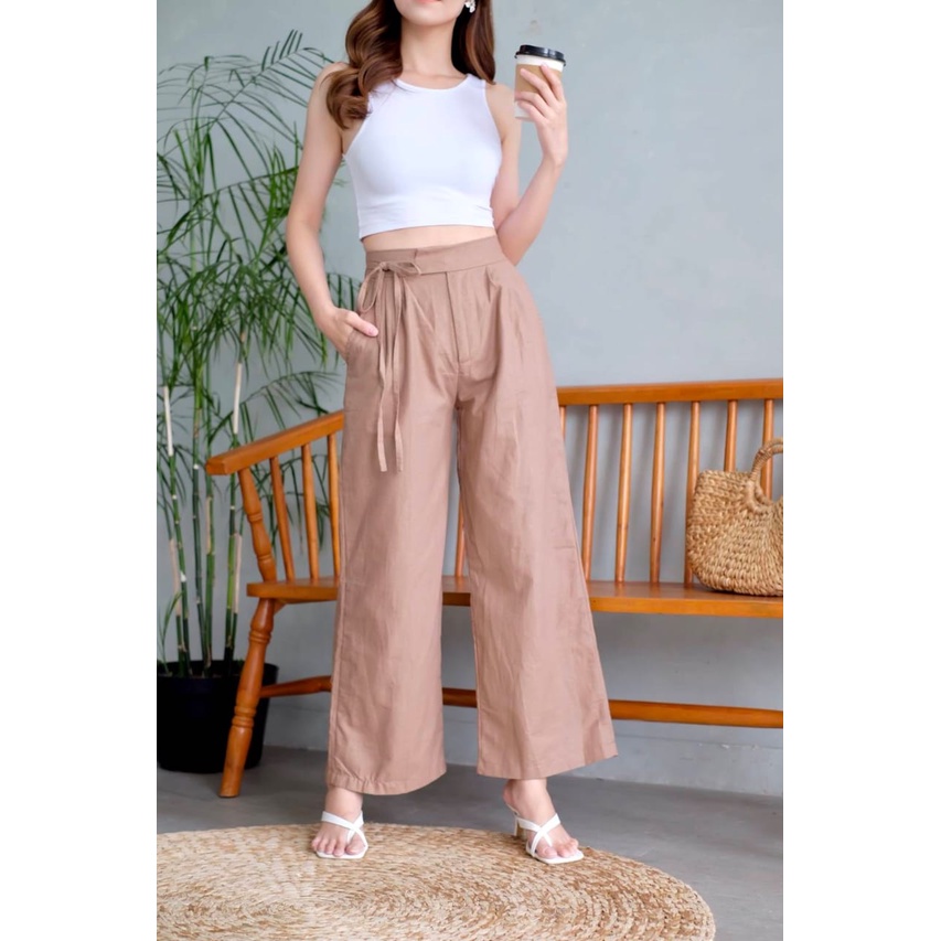 FWR - KULOT TALI / DRAWSTRING CULLOTE LINEN 2365