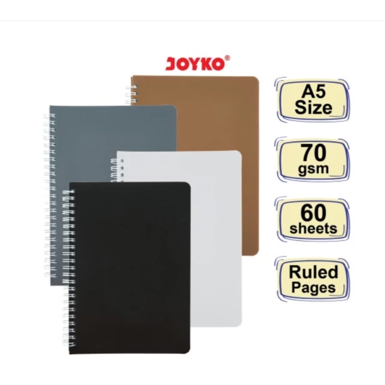 

Notebook Diary Agenda Buku Catatan Bergaris Joyko NB-690 / ABU SERIES