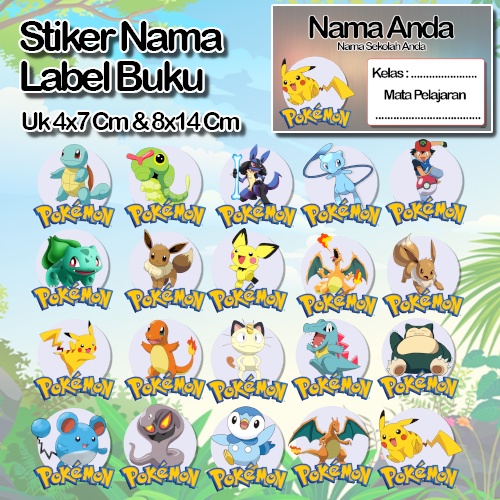 

Stiker Pokemon pikachu pikacu Karakter Lucu Custom Lebel Nama cromo murah 20 Varian berbeda Sticker Pelajaran Mapel buku anak sekolah No 5