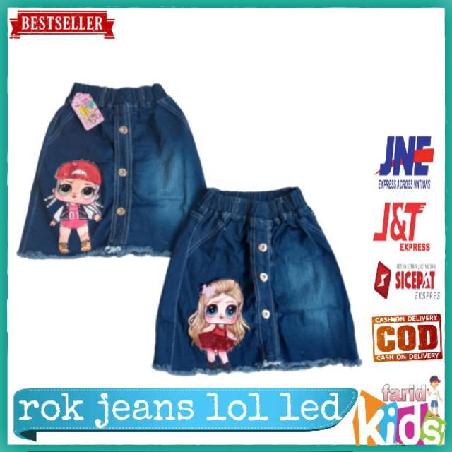 (COD)ROK JEANS LOL LED(1-10 thn)