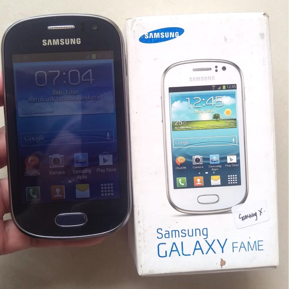 Samsung Galaxy Fame Ex Garansi Resmi Sein Fullset Super Langka Shopee Indonesia