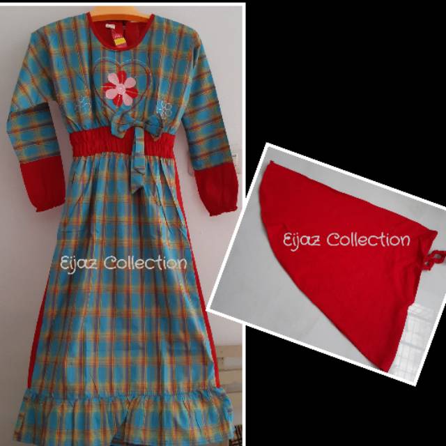 Gamis anak tanggung + jilbab