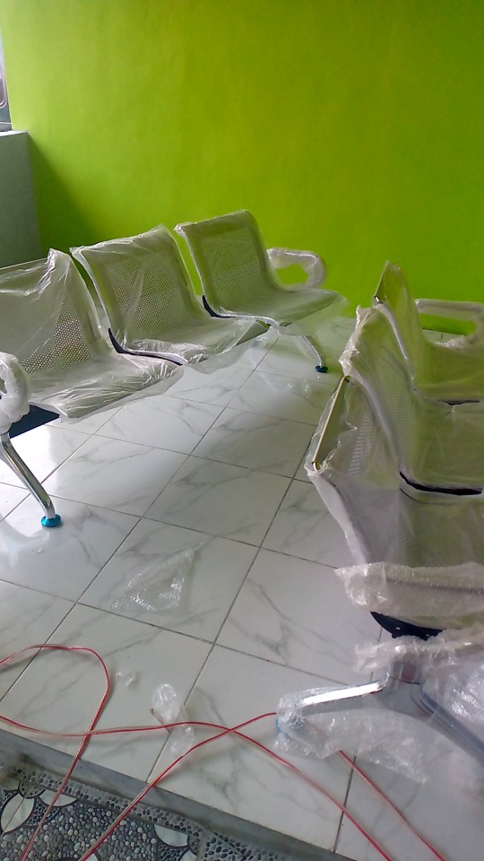 Kursi Tunggu Bandara Rumah Sakit Stainless 3 Dudukan