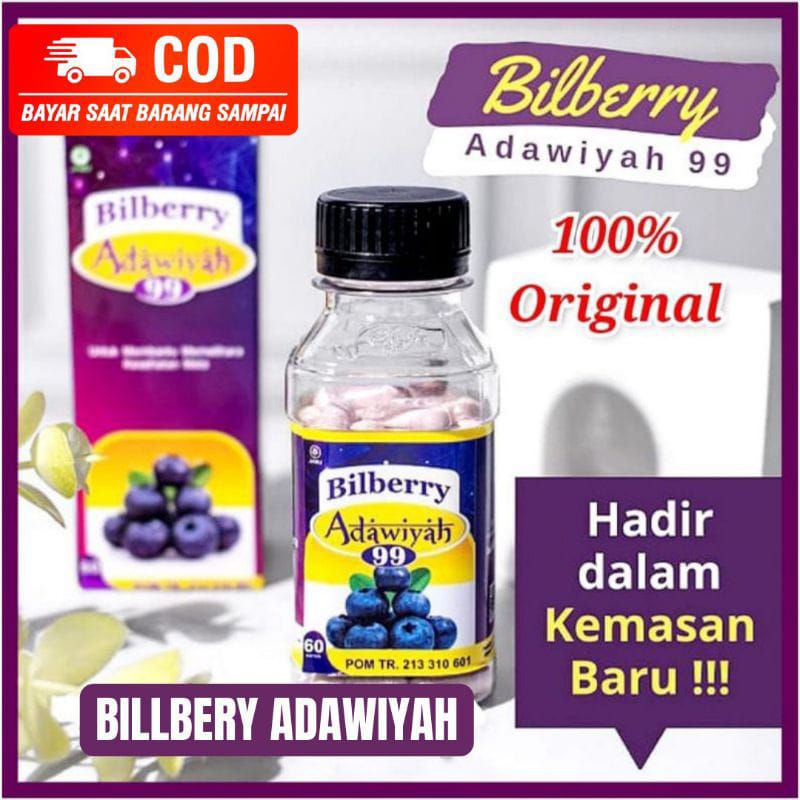 KAPSUL BILBERRY ADAWIYAH 99, OBAT MATA KATARAK, MATA RABUN