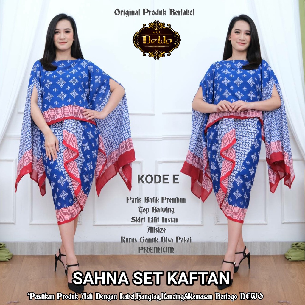 Setelan Batik Paris Sahna Kaftan