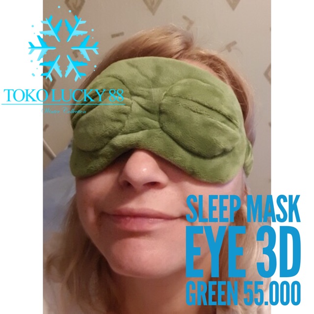 IMPORT Sleep Mask Frog 3D penutup mata travel