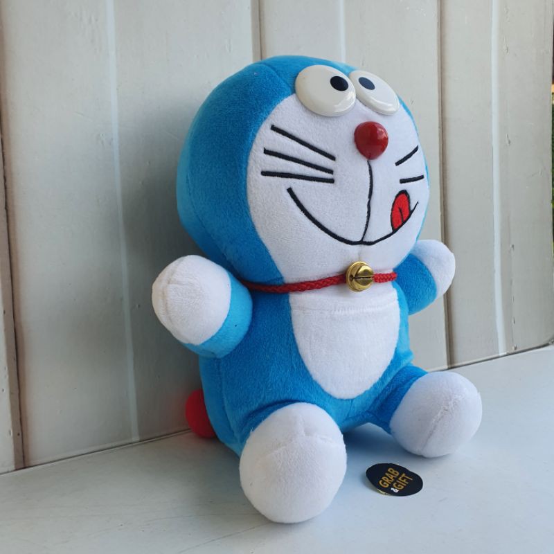 BONEKA DORAEMON 23cm BELL LONCENG NOBITA CUTE STAND BY ME