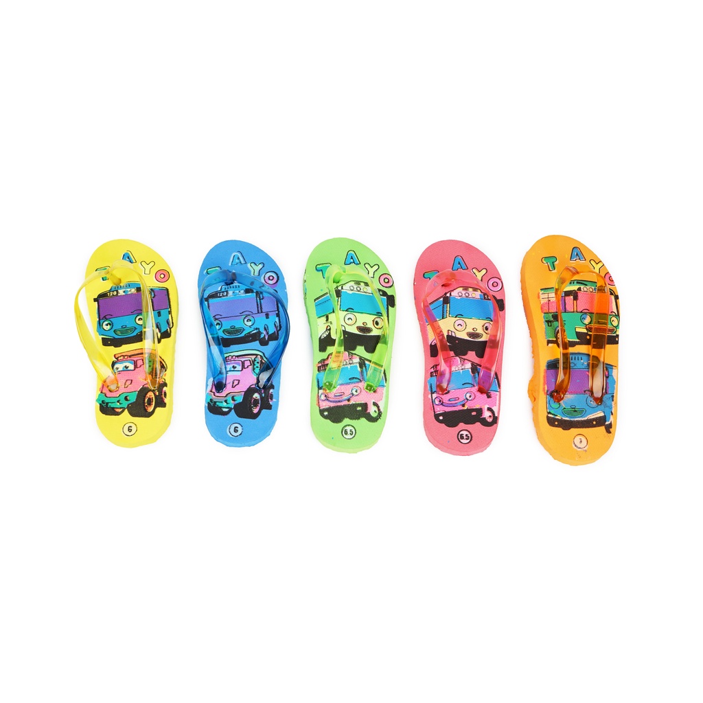 Sandal Jepit anak Missi TAYO Size 6 - 8.5