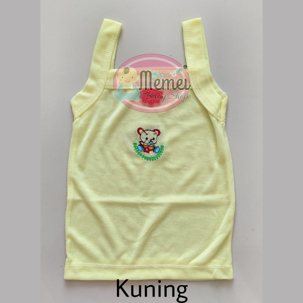 Singlet bayi BORDIR Kaos dalam bayi S / M / L / XL perlengkapan bayi lahir