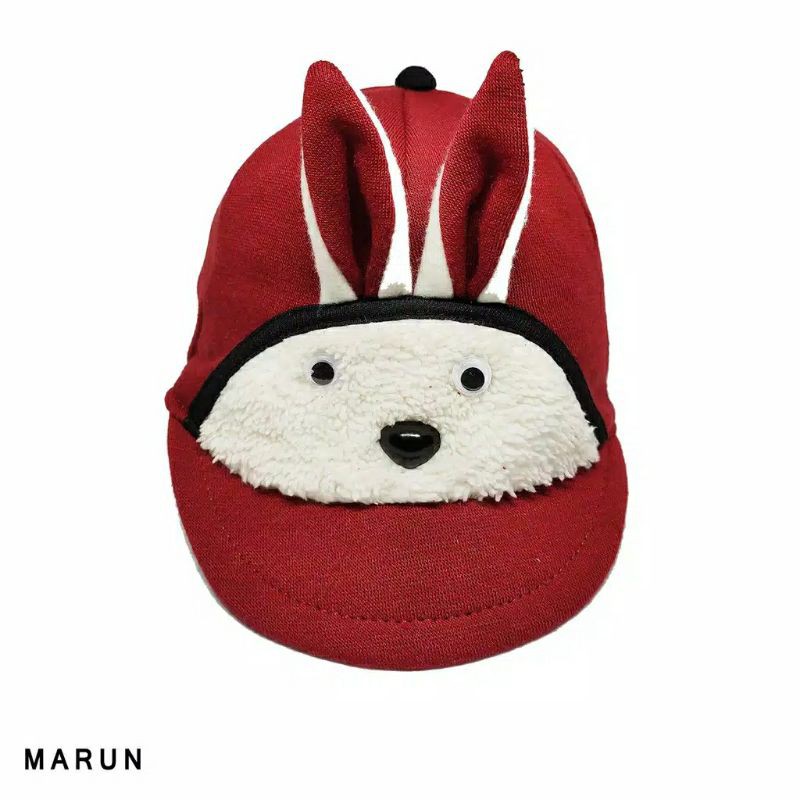 TOPI BAYI  TOPI BAYI MOTIF KELINCI