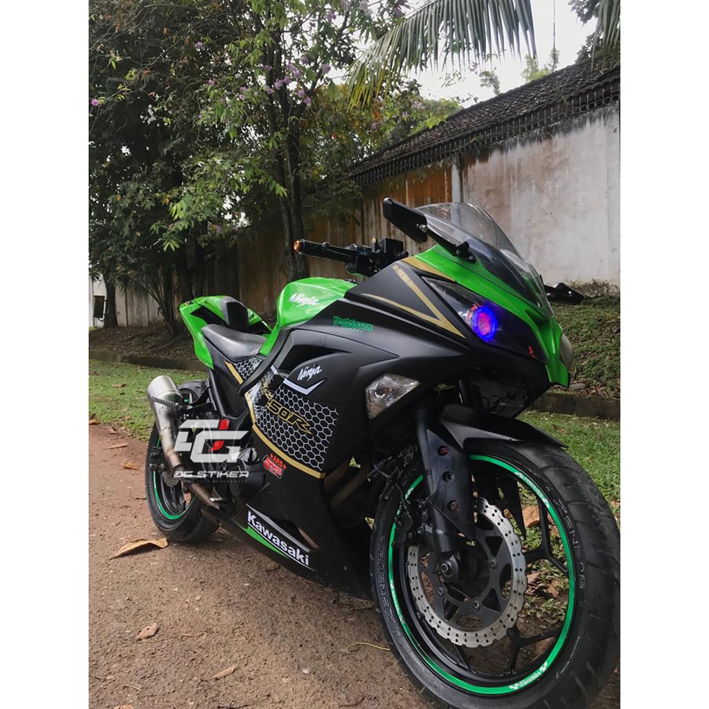 Decal Stiker Ninja 250 FI Hitam KRT Custom