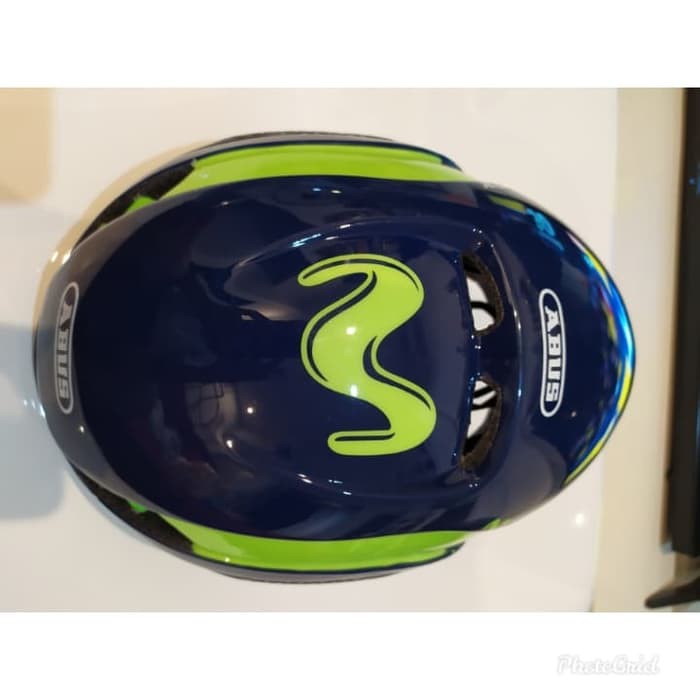 ABUS replica Aero Helmet GameChanger helm road bike Movistar Team - Biru