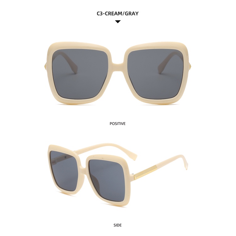 2021 fashion ins big frame square street style European and American retro sunglasses