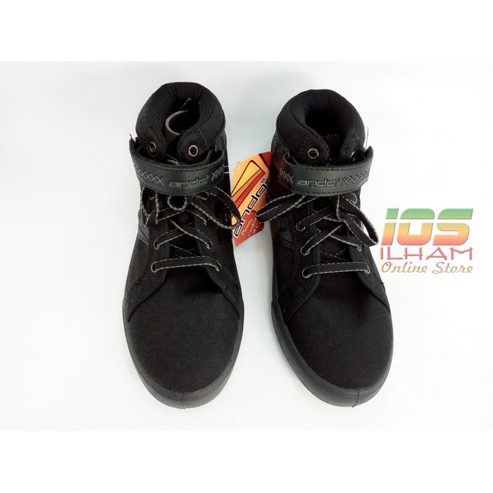 Sepatu Sekolah Anak Ando Triton Size 34-37 Hitam