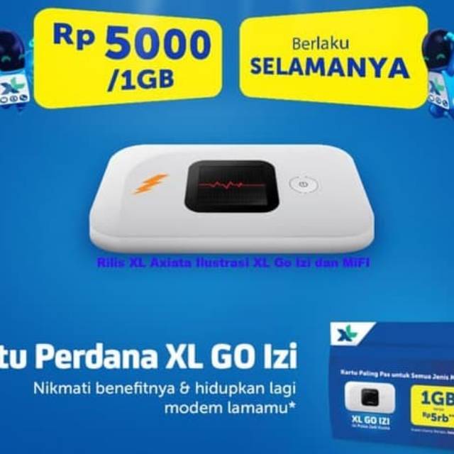 Kartu Perdana XL GO IZI Modem Mifi Unlocked HUAWEI ZTE  SIERRA DLL