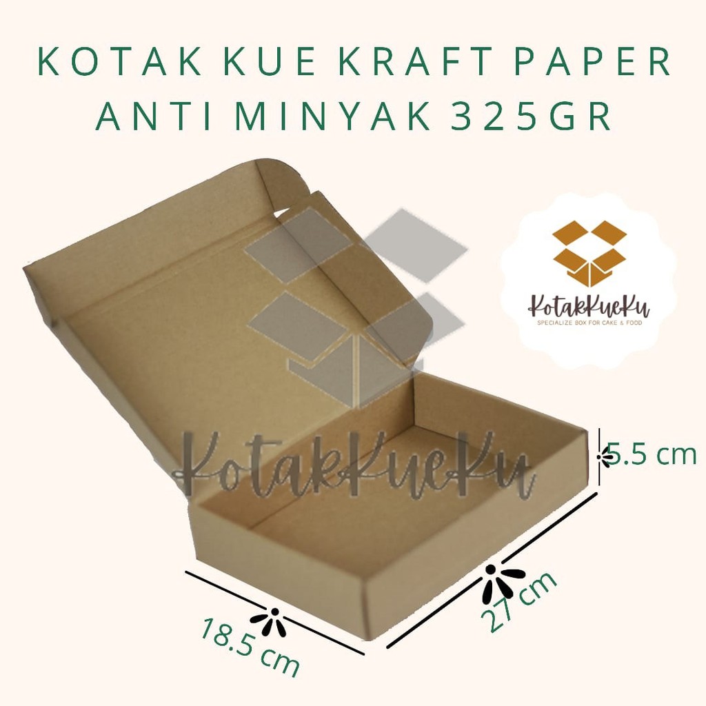 

[50PCS] Dus Kue Soes - Box Donut - Kotak Kue, Kraft Paper 325g Anti Minyak