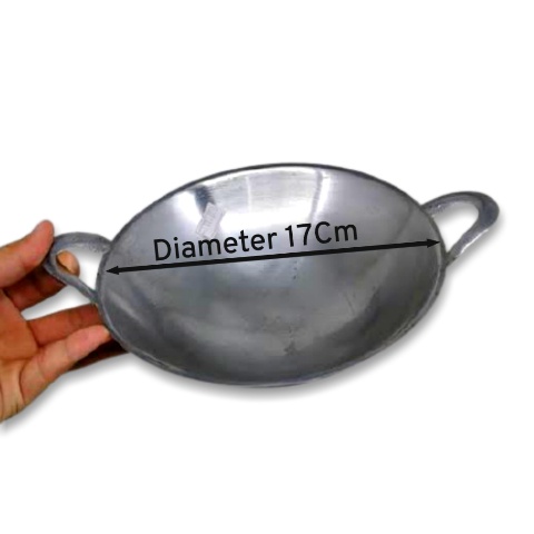 [MURAH]WAJAN MINI STAINLESS STEEL DIAMETER 17 CM WAJAN STAINLESS STEEL WAJAN KECIL