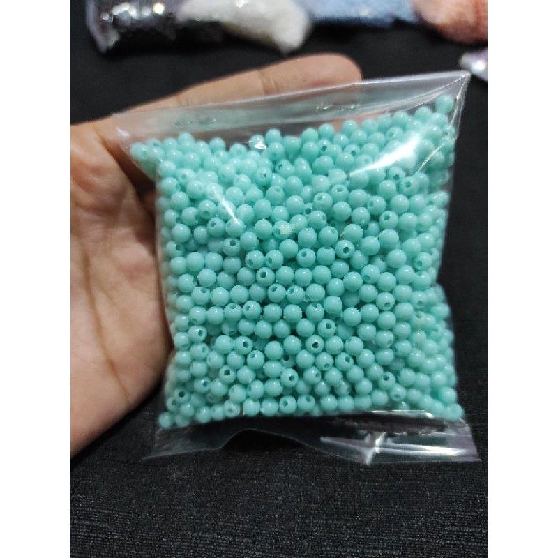 Manik Susu Bulat (15 gr) Part 1 / Monte Mote Akrilik Bulat Pastel 4mm