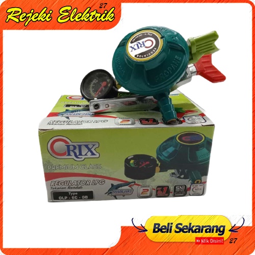 ORIX Regulator Meter Gas Pengunci Ganda - Premium Class Tekanan Rendah - TERBARU