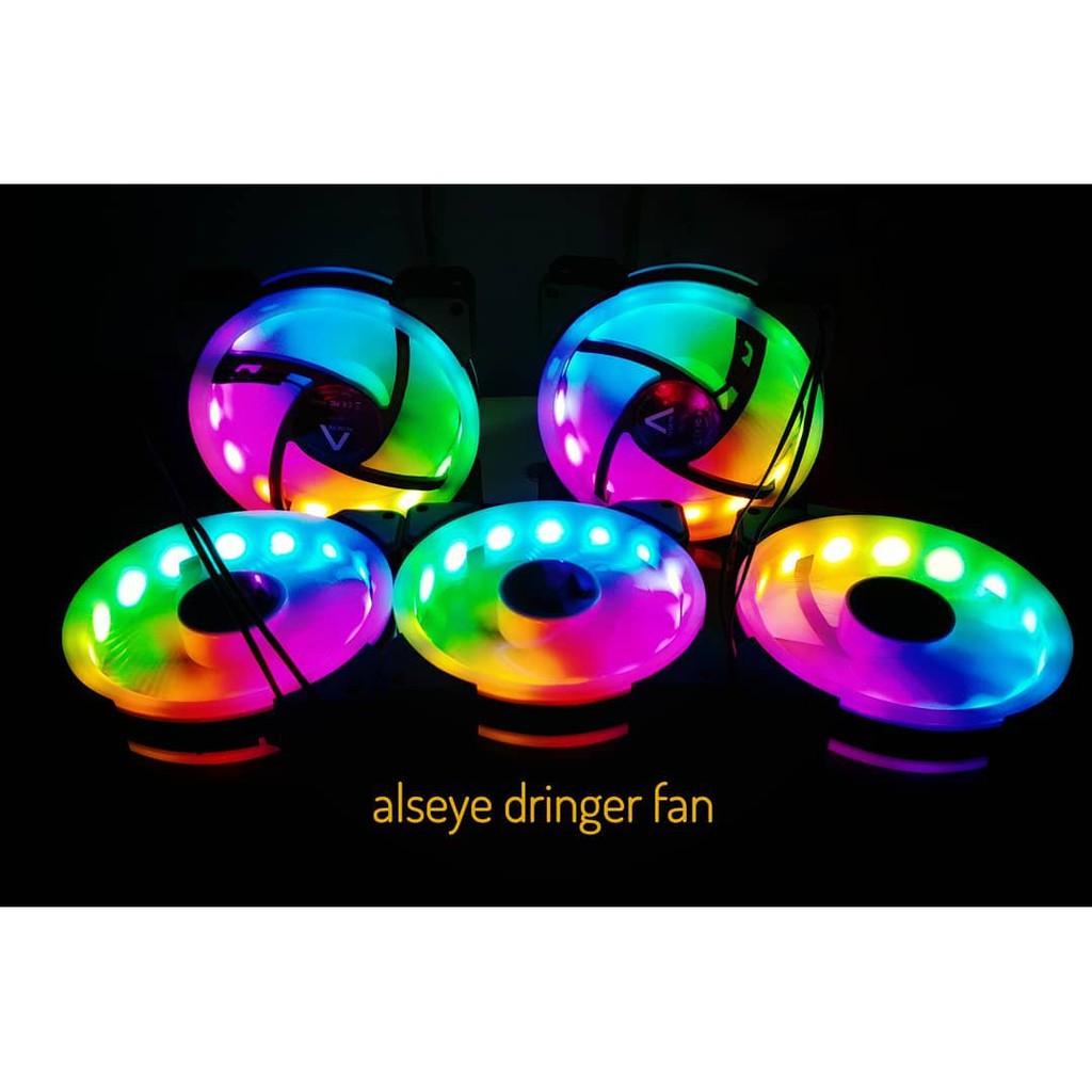 fan case alseye d-ringer auto rainbow - fan casing gaming alseye 12cm d-ringer