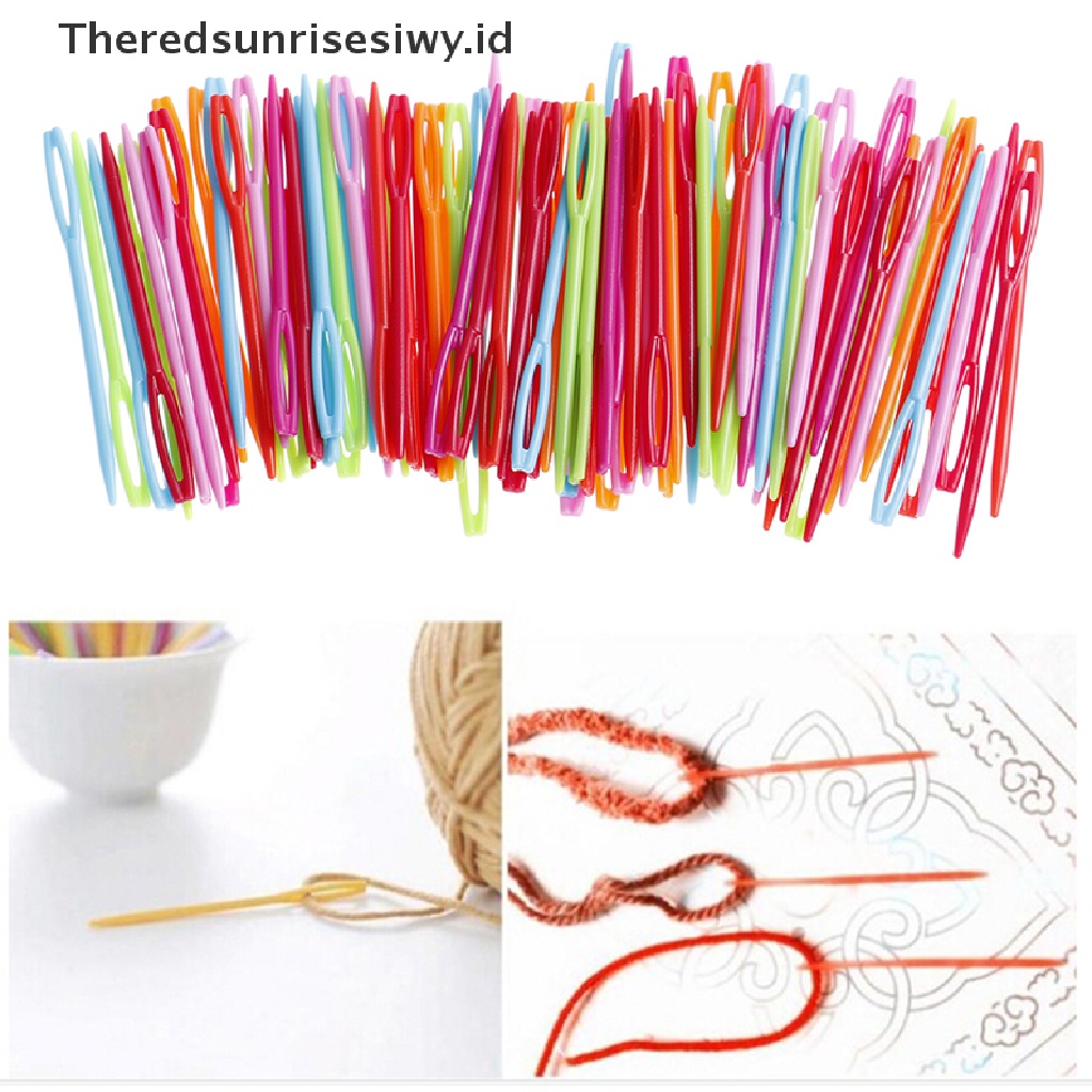 # Alat Rumah Tangga # 100pcs 7cm Jarum Rajut Crochet Hook Bahan Plastik Untuk DIY 20pcs Jarum Rajut Crochet Bahan Plastik Ukuran 7cm  Jarum Rajut Bahan Plastik Tahan Lama Ukuran 7cm Croc