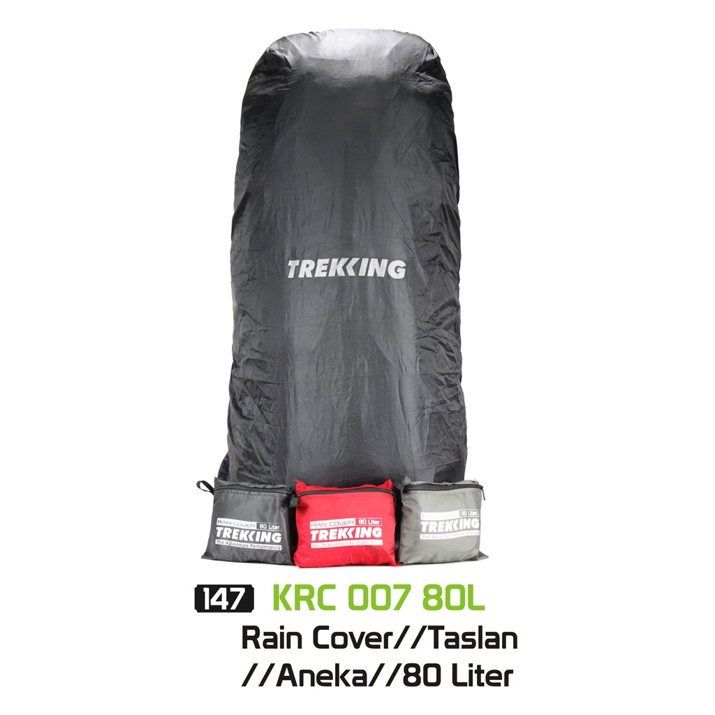 Trekking Rain Cover Tas Hitam / Rain Cover Original 80 L - KRC 007 80L joyjoy