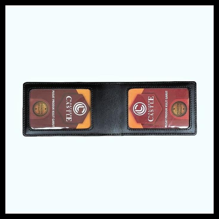 

TERLARIS NAME TAG ID CARD HOLDER KULIT MAGNET KARYAWAN PEGAWAI HITAM TERLARIS