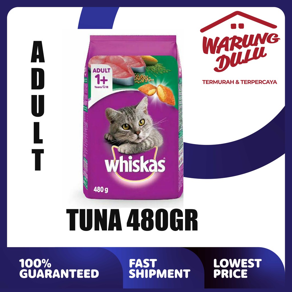 WHISKAS TUNA 480GR