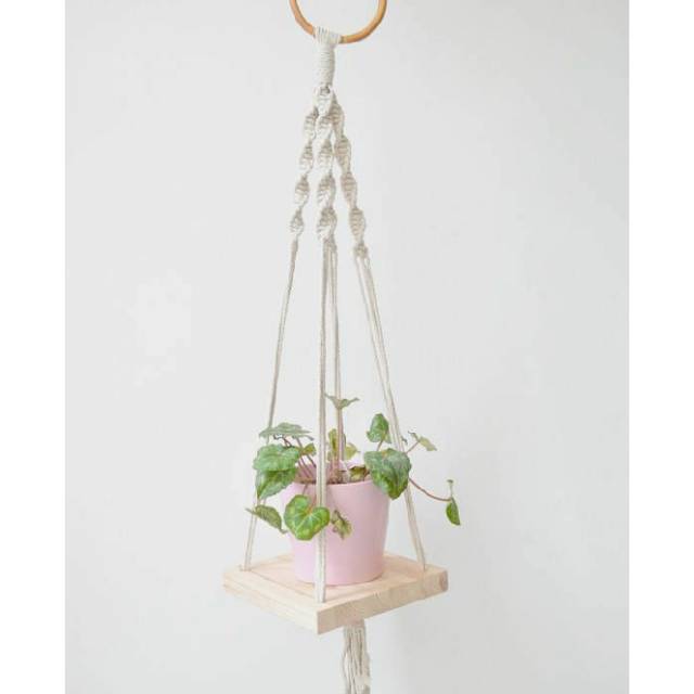Macrame pot / makrame pot / tali / pot / tanaman /bunga /hiasan dinding 29