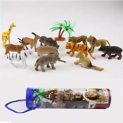 Miniatur Animal Miniatur Hewan Mainan Hewan Karet Miniatur Dinosaurus Mainan Dinosaurus Karet Set Mainan Miniatur Karet 12pcs