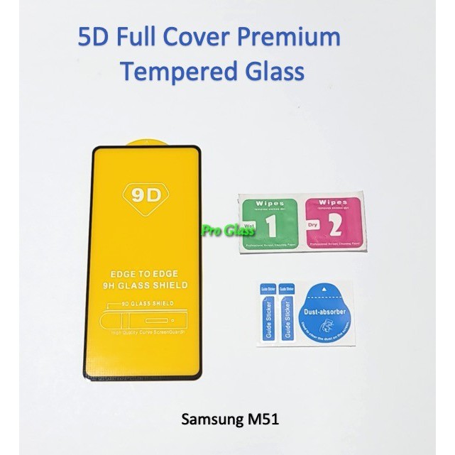 Samsung M02 / M51 / M21 5D 9D Full Cover Magic Glass Premium Tempered Glass