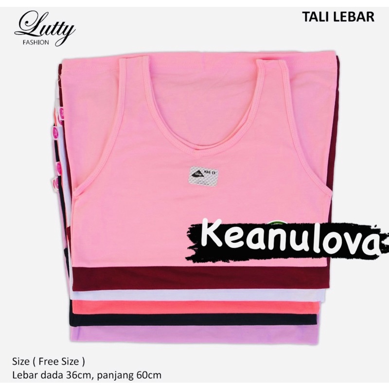 LUTTY | (Pilih warna)Tengtop Lutty tali besar.super soft