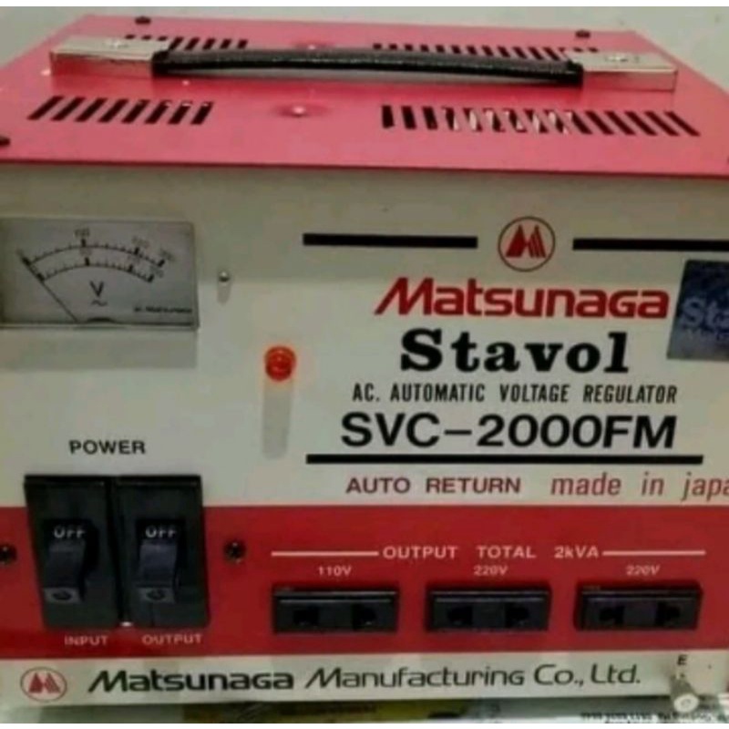 Stabilizer Matsunaga SVC 2000F/FM/N 2000W Japan