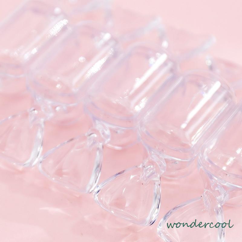 Permen Kreatif Kotak Penyimpanan Transparan Mini Portable Ring Earrings Jewelry Kotak Obat -Won