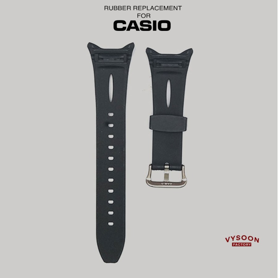 Strap Tali Rubber Casio Original Pengganti PAS-201 PAS201 PAS 201