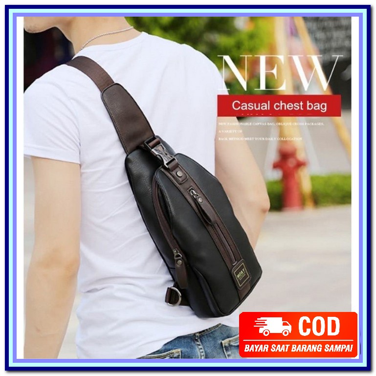 Tas Kecil Fashion Pria Branded Berkualitas No Kw Original Clothin TF415 Tas Selempang Slempang Pria