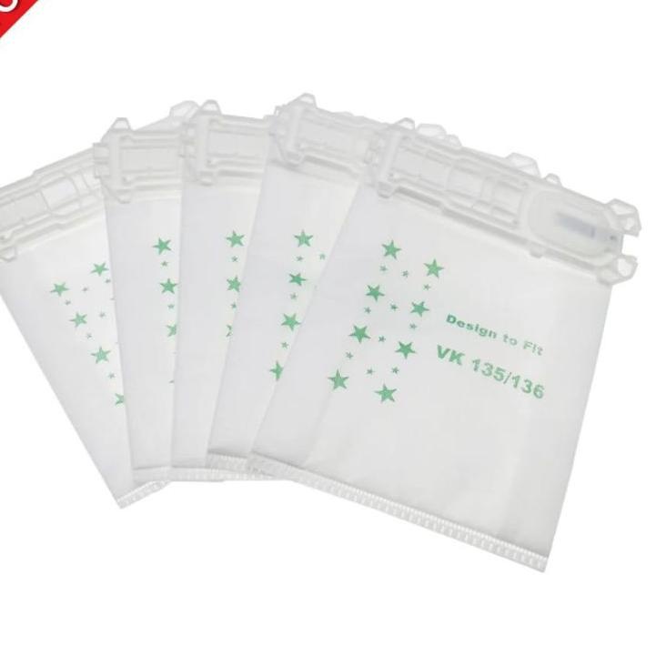 Bagus Dipakai.. Kantong Debu VK 136 untuk Vorwerk VK135 VK136 / Kobold VK 136 *5 Pcs/lot Vacuum Clea