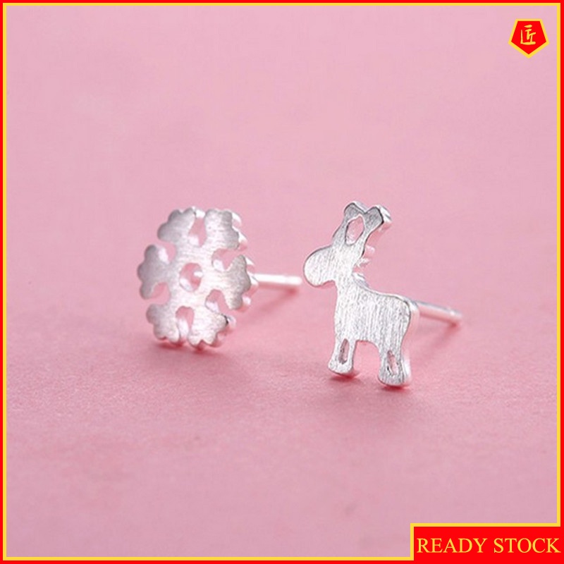 [Ready Stock]Fashion Graceful Cute Snow Deer Earrings