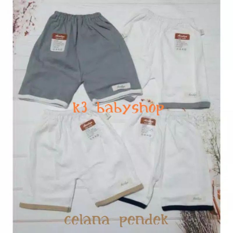 Celana Pendek Aerilyn 0-3 bln 3-6 bln celana pendek bayi newborn anak SNI