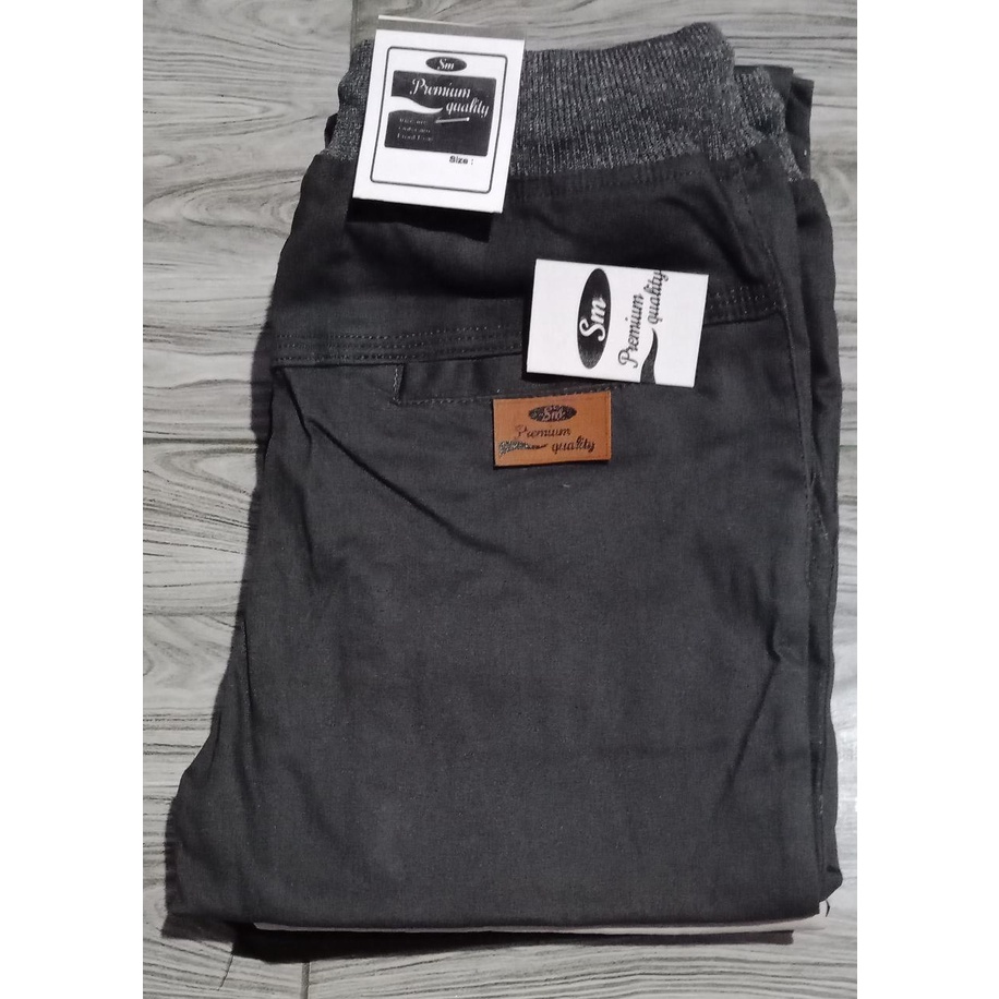 Celana Panjang Pria Chino Model Rip Pinggang Karet SM premiumQuality Dengan Harga Terjangkau