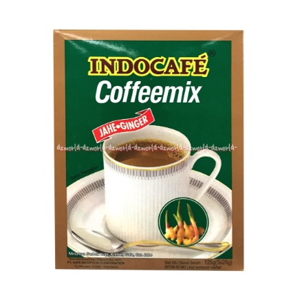 Indocafe Coffeemix 5sachet Indocafe Jahe Ginger Kopi mix Indocafe Hijau Indo Cafe Jahe Coffee Mix Kopi Jahe Sachet Coffe Cofee