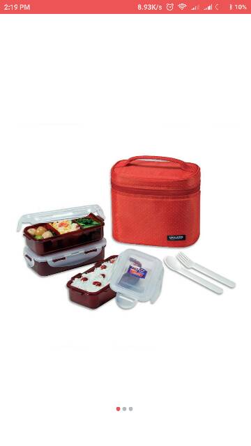 Lock n lock lunch box set 3 pcs kotak bekal / Lock &amp; Lock lunch box HPL754