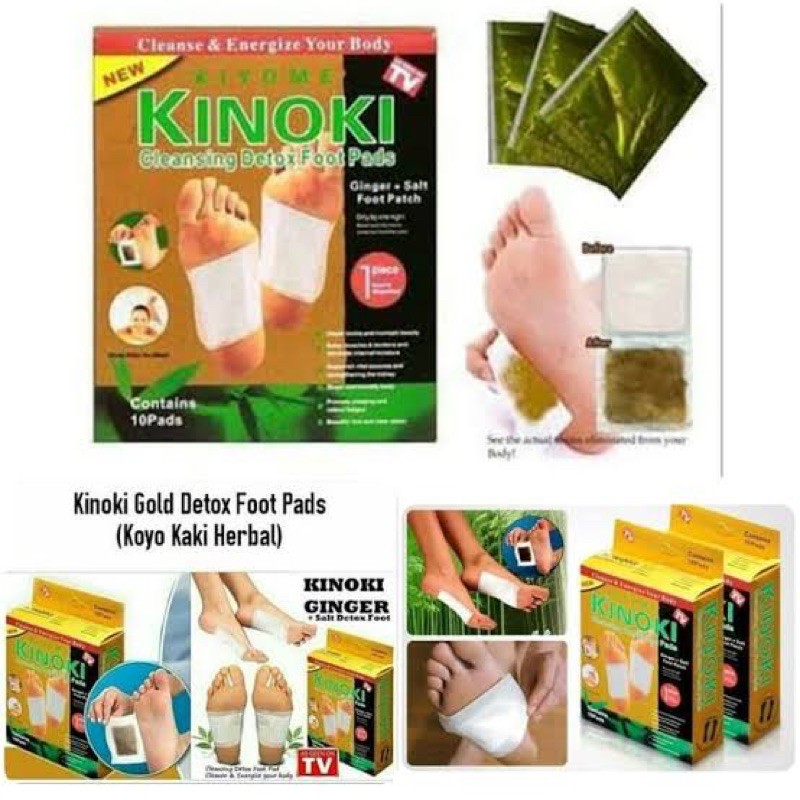 Koyo kaki Kinoki GOLD Koyo Kesehatan Detox Toksin Ampuh Buang Racun  ( 1 Box Isi 10 PCS )